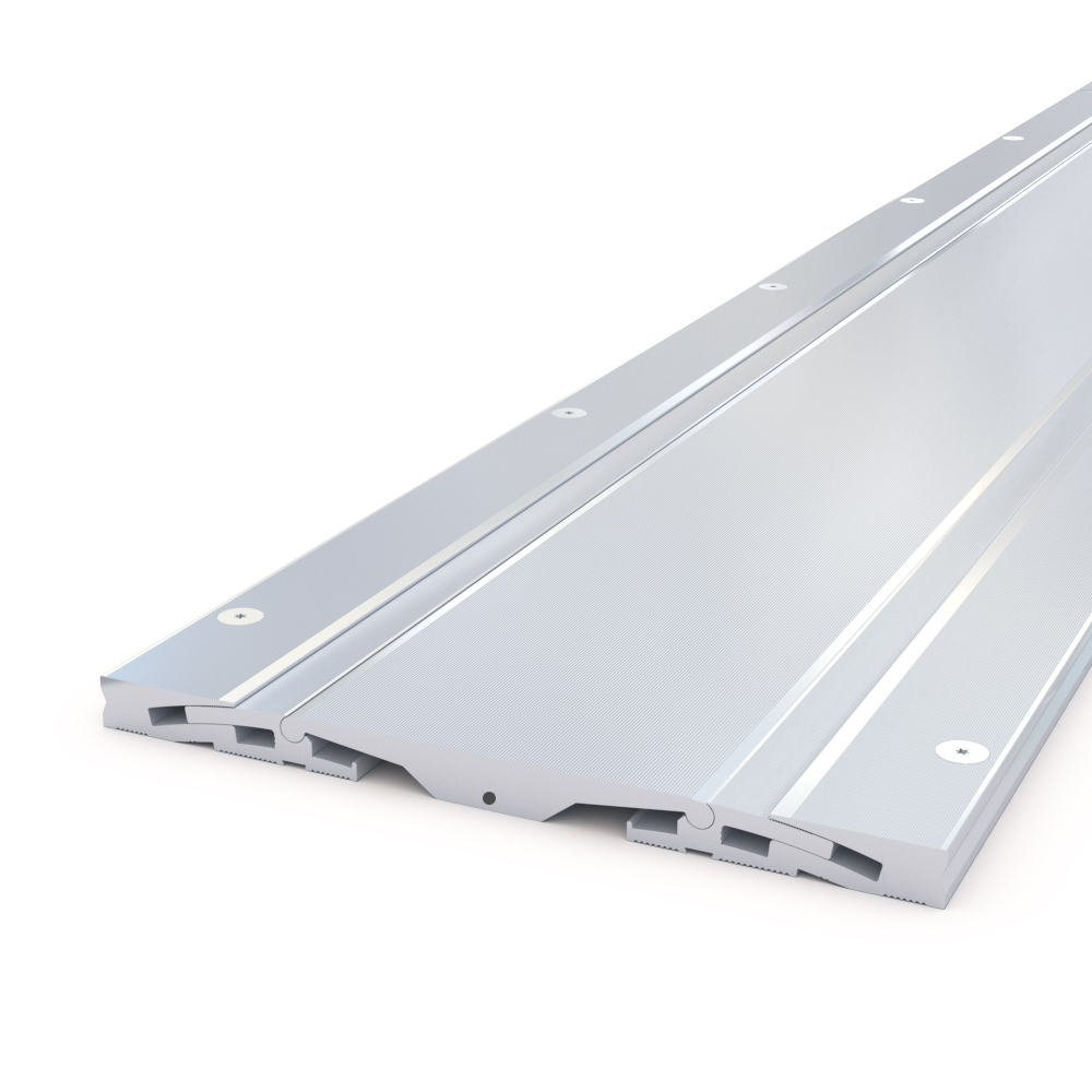 Expansion joint for semi-heavy loads
Concealed expansion joint for pallet trucks
