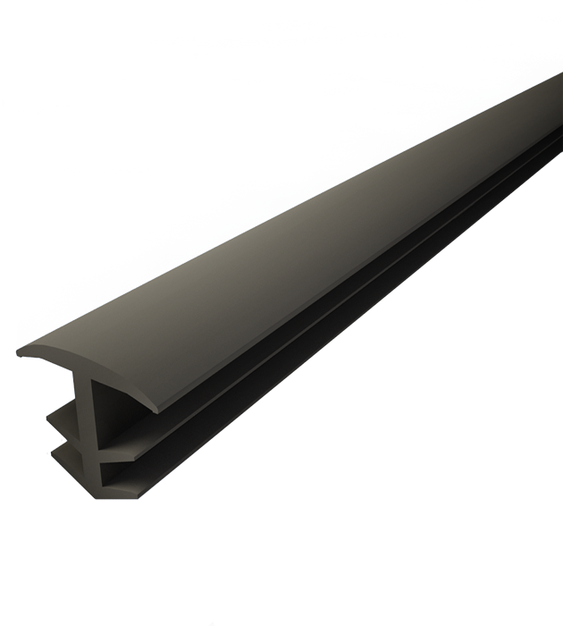 10m Profilé en Aluminium Joint d'étanchéité en PVC Souple noir pour Rainure  de 6/8mm de la Série 30/40, Résistant au Vieillissement et à l'usure