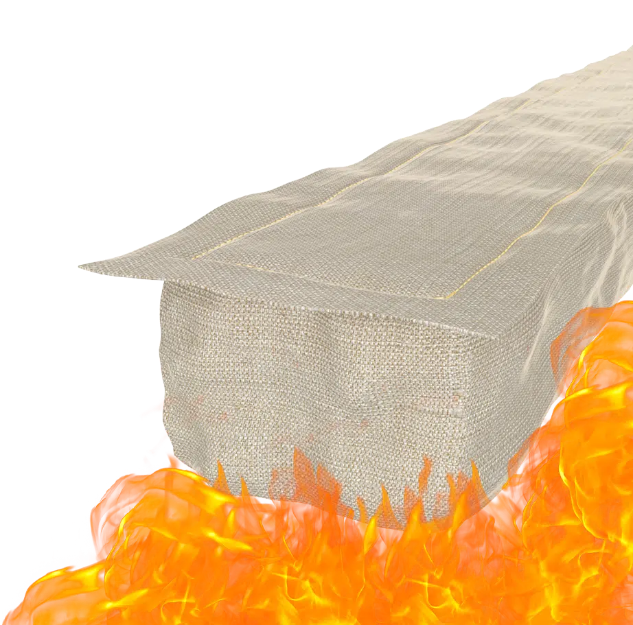 Fire barrier blanket for building expansion joint