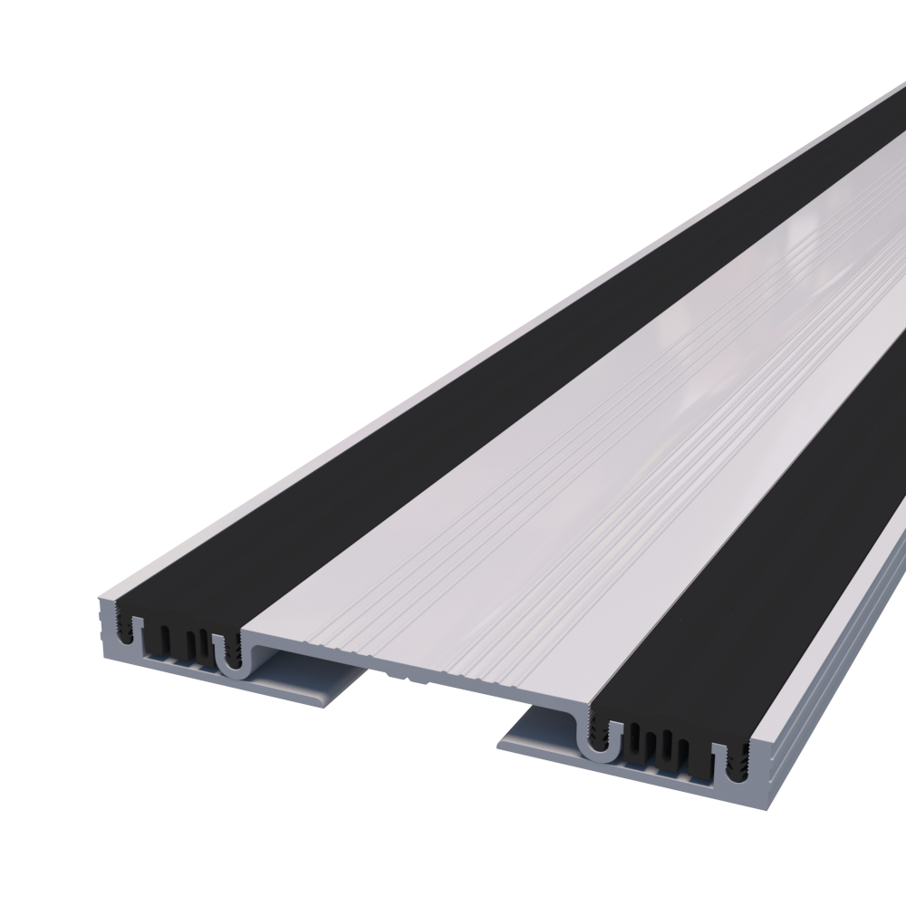 Junta de suelo de aluminio con inserto de EPDM